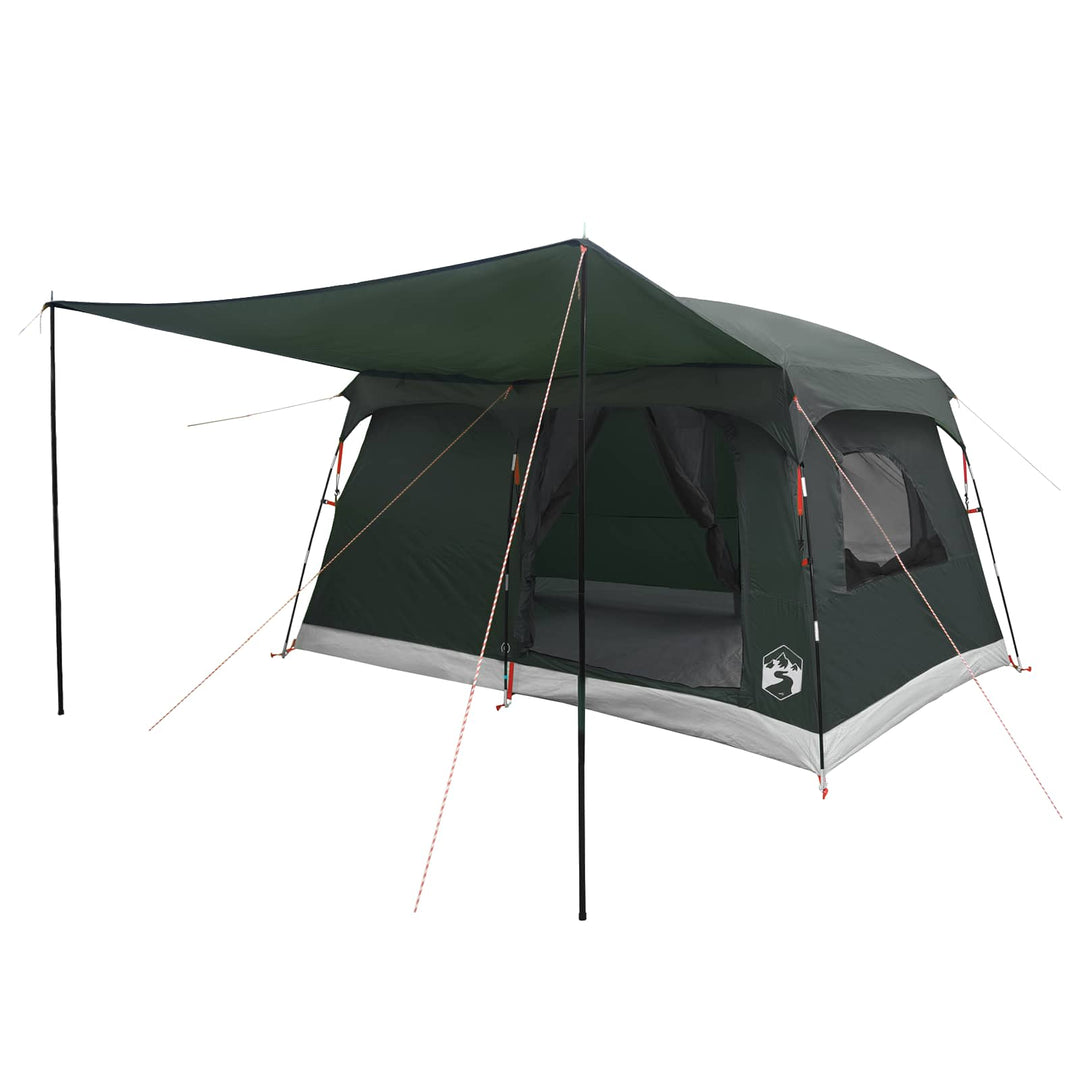 Familietelt med tag Army Grøn 320 x 210 x 180 cm Polyester