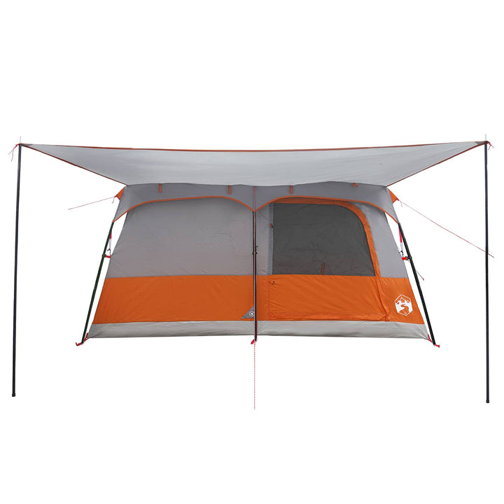 Familietelt Grå og orange 500 x 400 x 230 cm Polyester og Stål