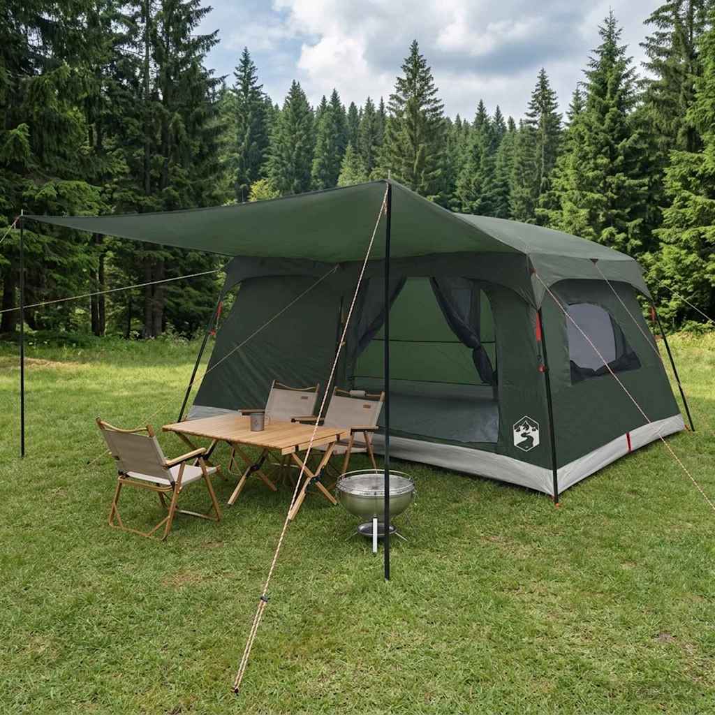 Familietelt Army Grøn 500 x 400 x 230 cm Polyester og Stål