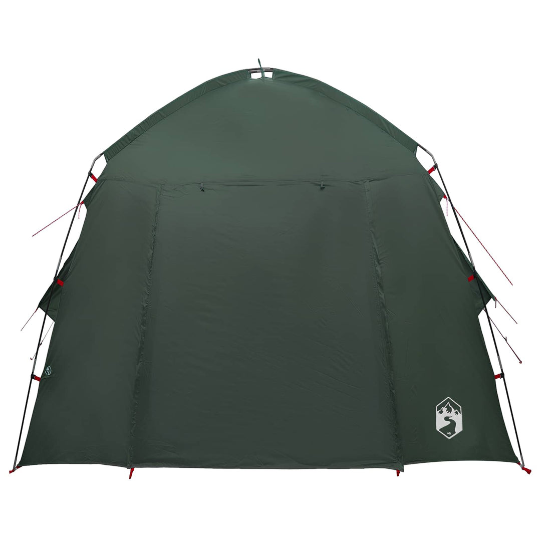 Hyttetelt med tag Army Grøn 210 x 210 x 138 cm Polyester