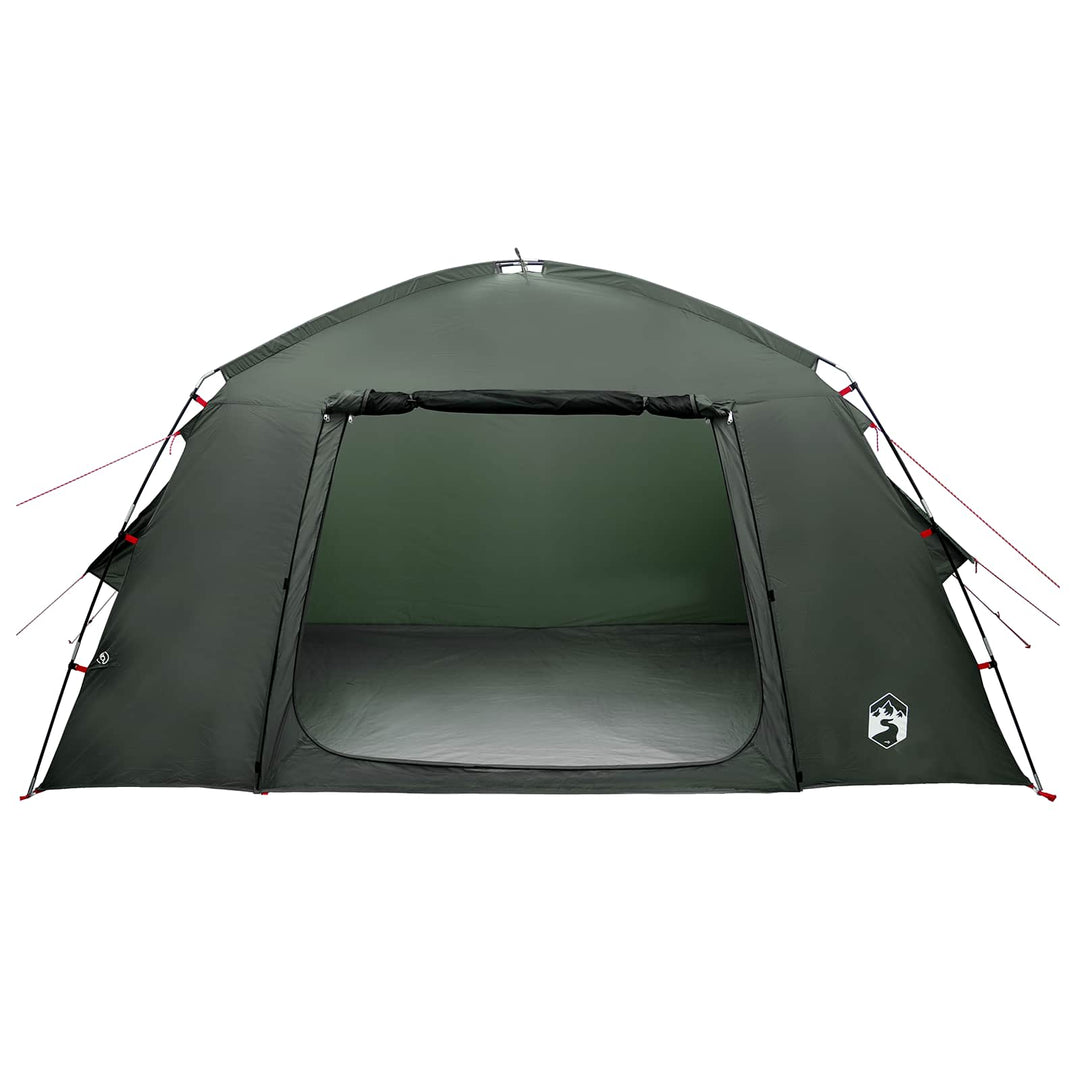 Hyttetelt med tag Army Grøn 300 x 210 x 156 cm Polyester