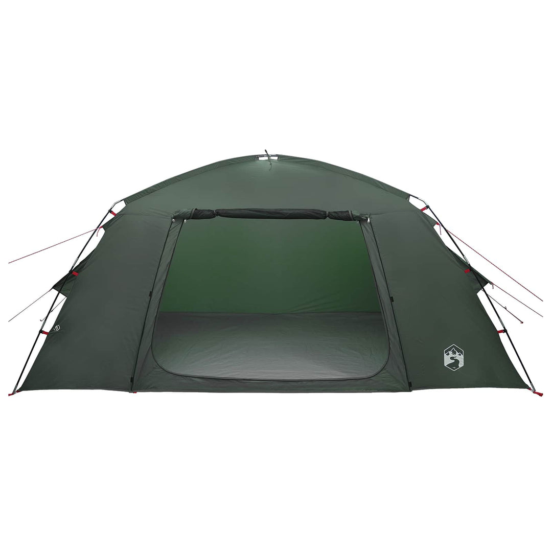 Hyttetelt med tag Army Grøn 400 x 210 x 180 cm Polyester