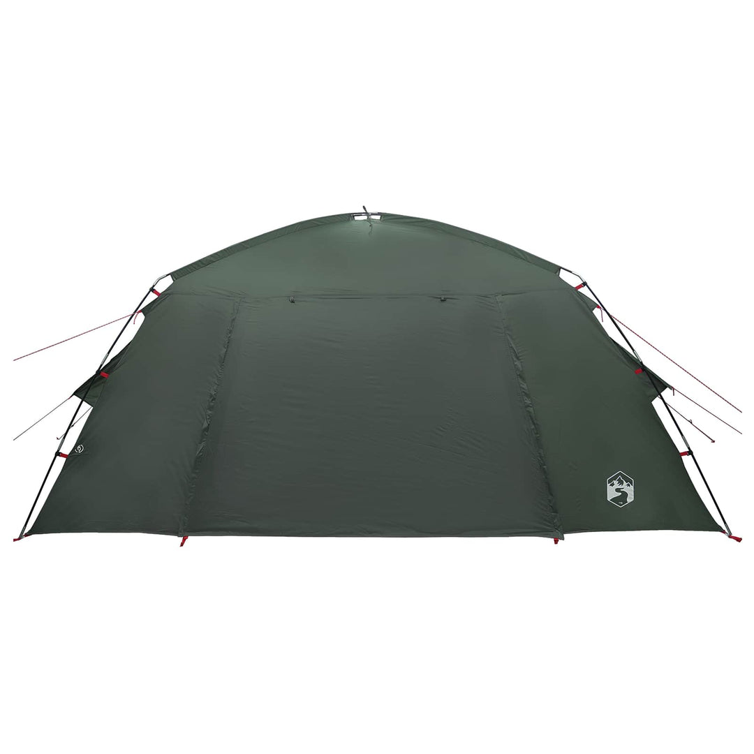 Hyttetelt med tag Army Grøn 400 x 210 x 180 cm Polyester