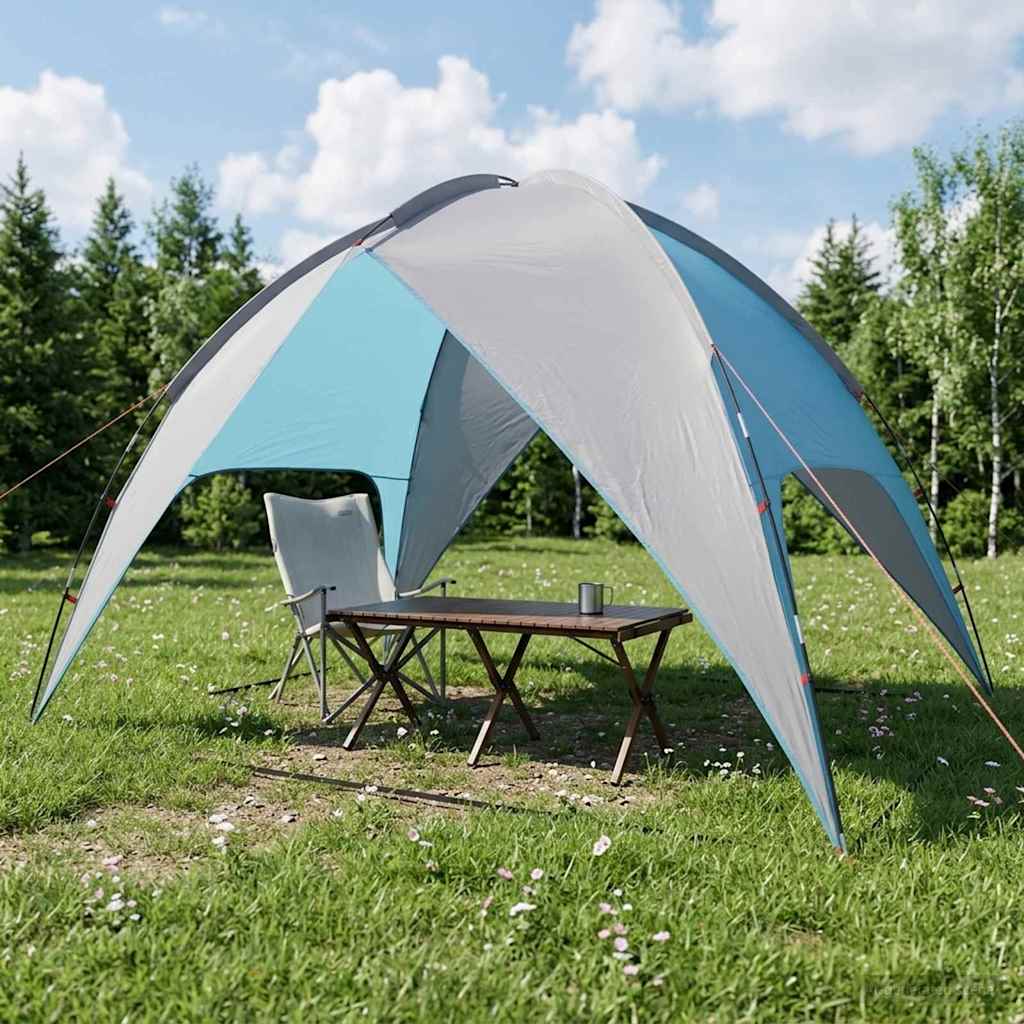 Camping telt med regnslag vandafvisende Blå 245 x 245 x 149 cm