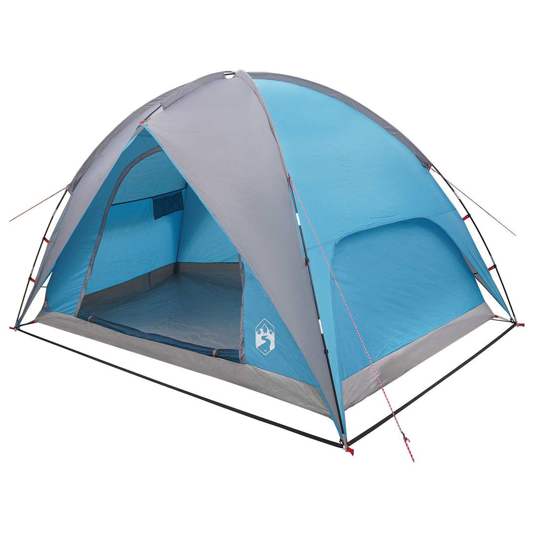 Camping telt med regnslag vandafvisende Blå 245 x 245 x 149 cm