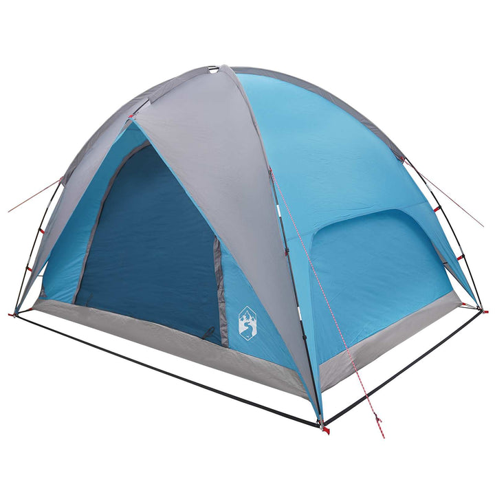 Camping telt med regnslag vandafvisende Blå 245 x 245 x 149 cm