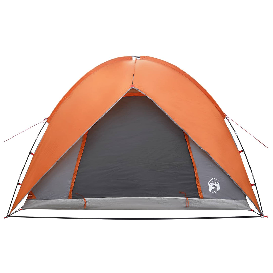 Camping telt med regnslag vandafvisende Kuppel Grå og orange