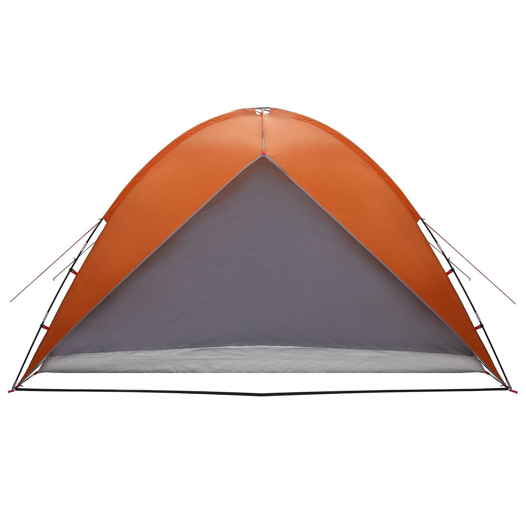 Camping telt med regnslag vandafvisende Kuppel Grå og orange