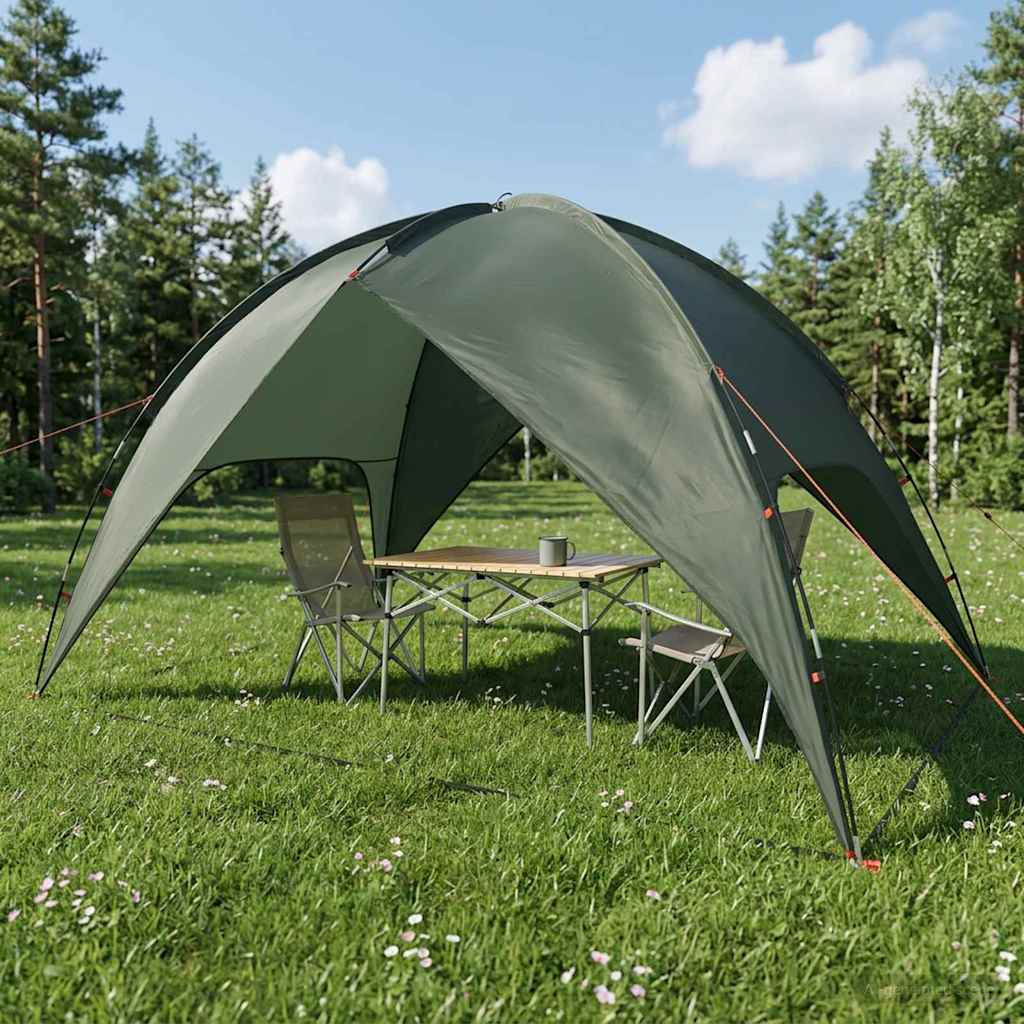 Camping telt med regnslag vandafvisende Kuppel Army Grøn