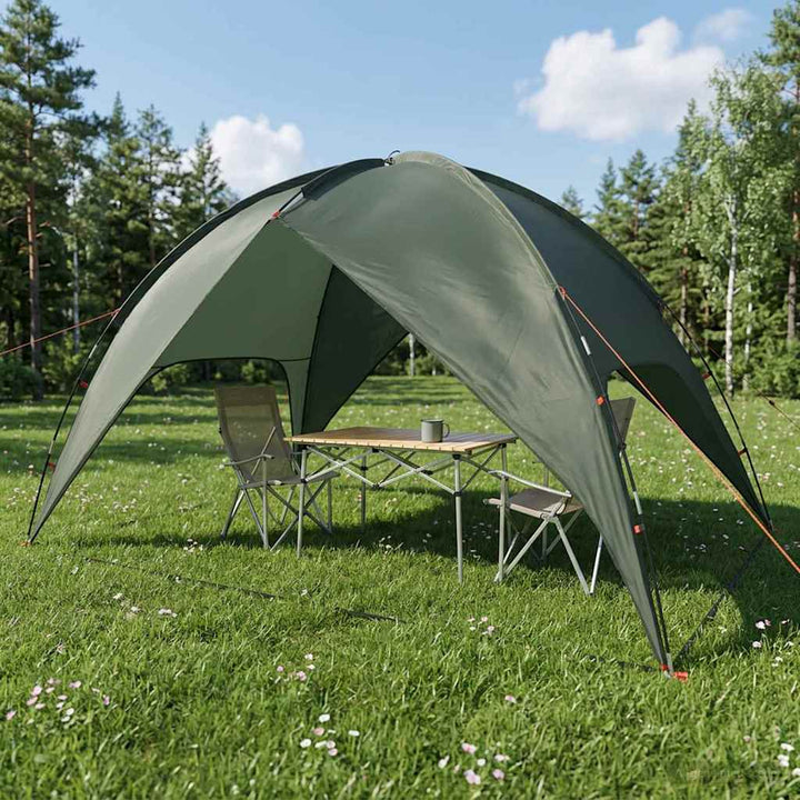 Camping telt med regnslag vandafvisende Kuppel Army Grøn