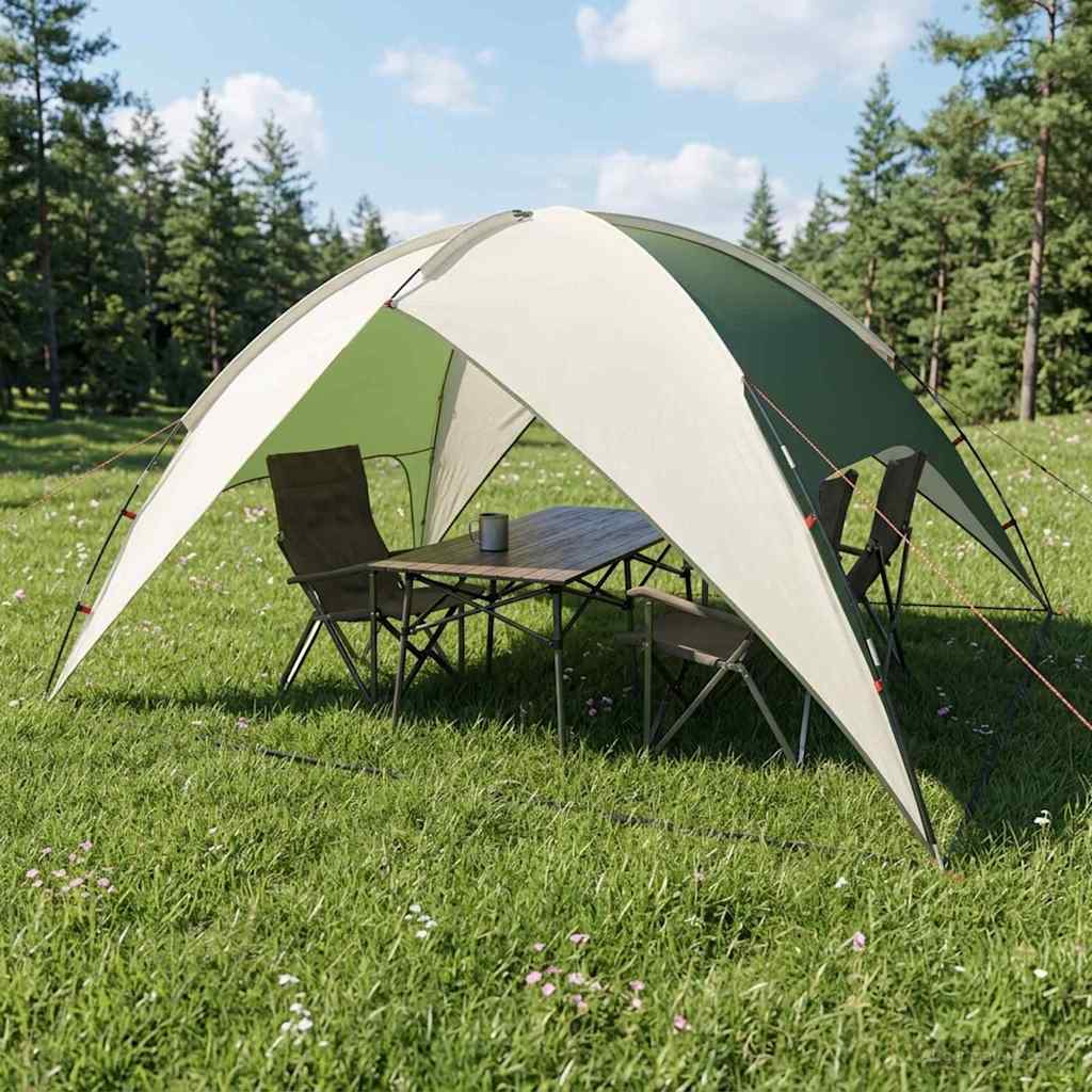 Camping telt med regnslag vandafvisende Grøn 360 x 245 x 185 cm