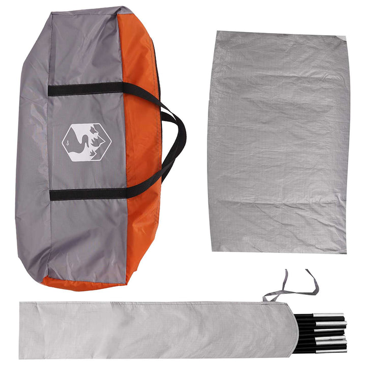 Bil Telt Grå og orange 200 x 170 x 170 cm Polyester og Stål