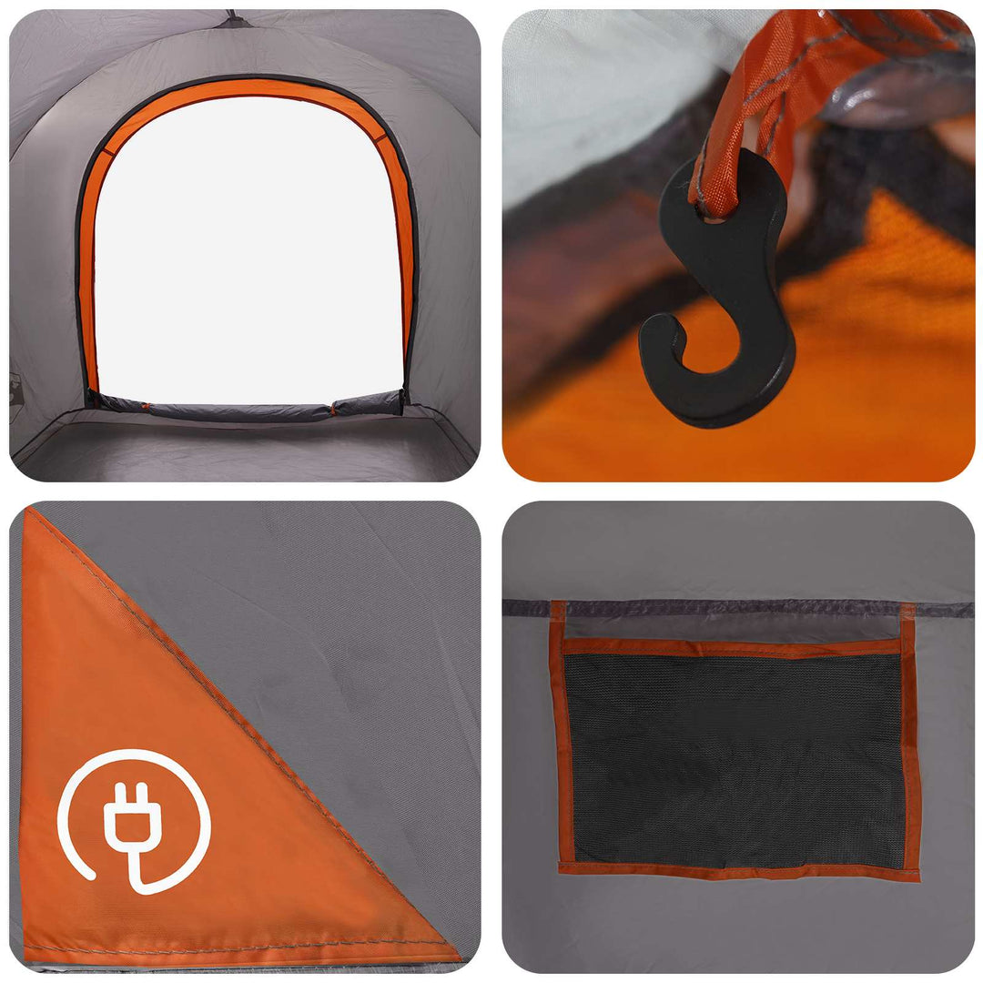 Bil Telt 200 x 170 x 170 cm Grå og orange Polyester og Stål