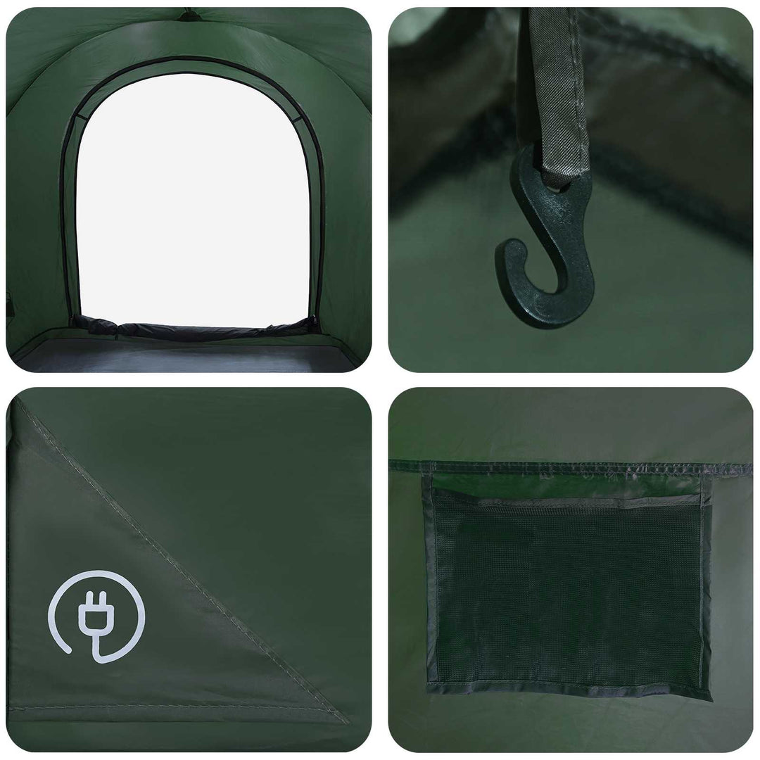 Bil Telt med tag Army Grøn 200 x 170 x 170 cm Polyester og Stål