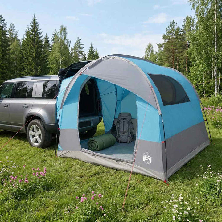 Bagagerums telt med regnklæde vandafvisende 4-personers Blå