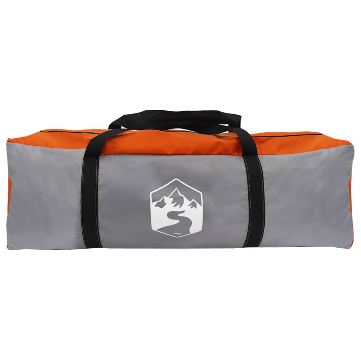 Bil Telt 350 x 250 cm Grå og orange Polyester og Stål