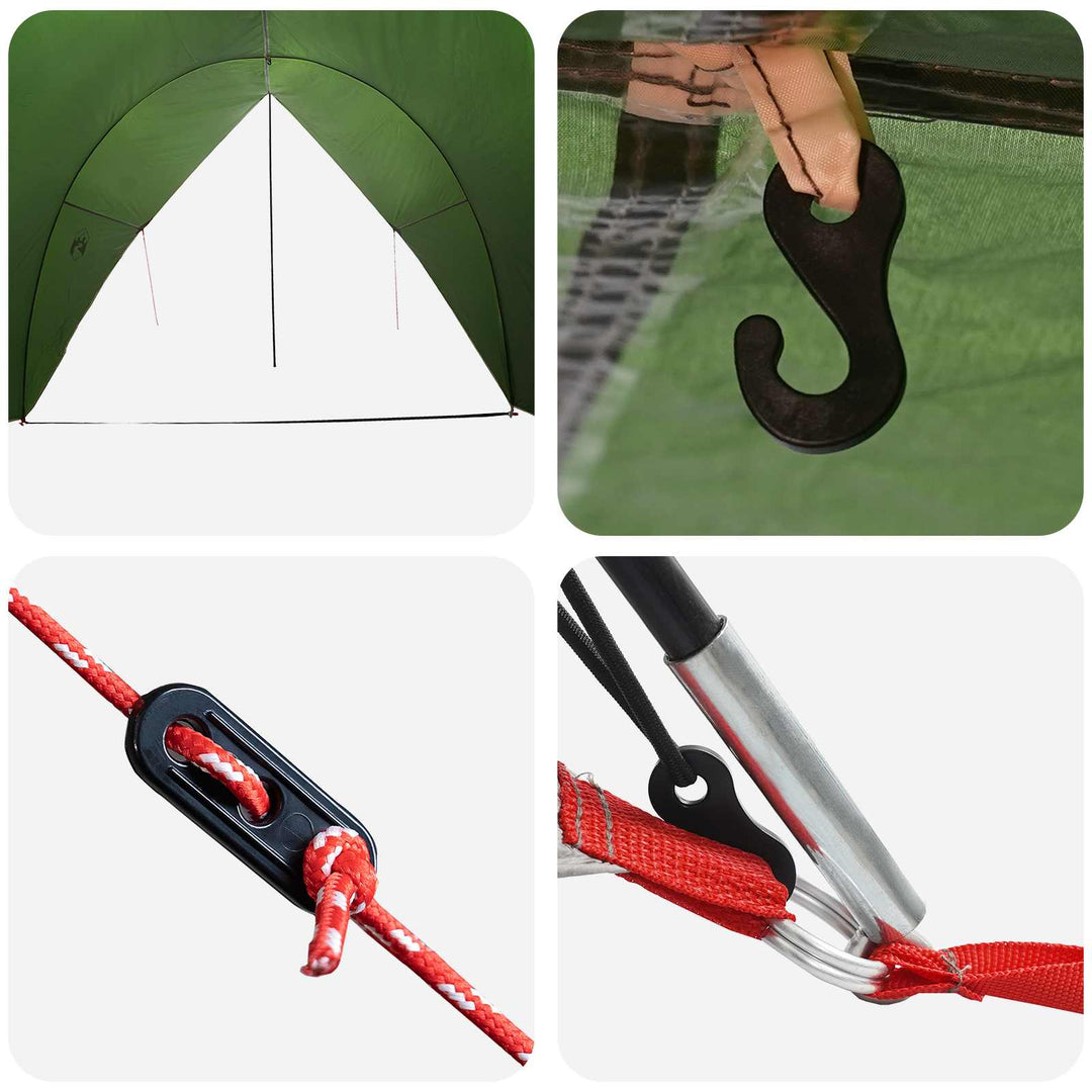 Tailgate awning vandafvisende Grøn 405 x 280 x 220 cm