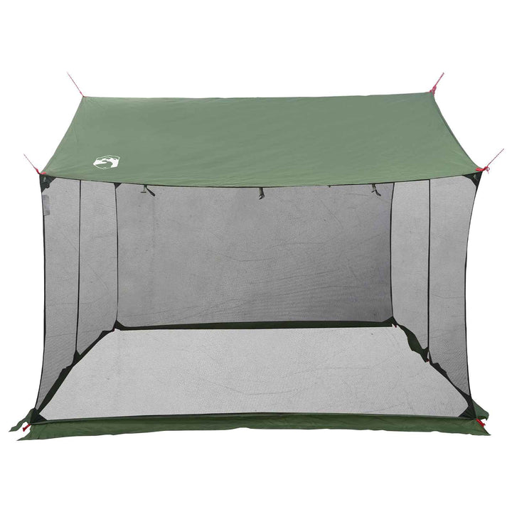 Camping tarp med mesh vægge Grøn 340 x 260 x 220 cm