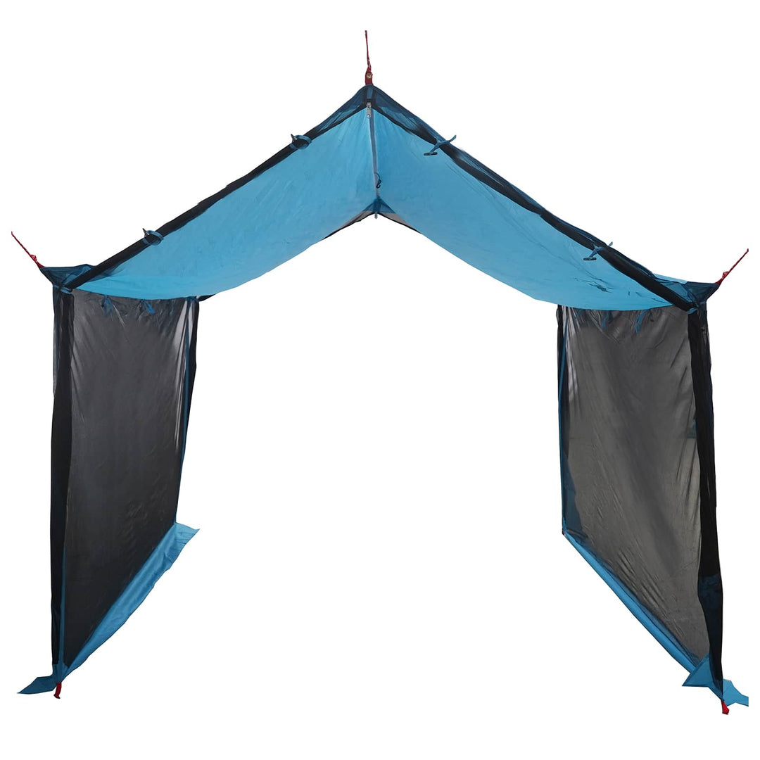 Camping tarp med mesh vægge Blå 340 x 260 x 220 cm