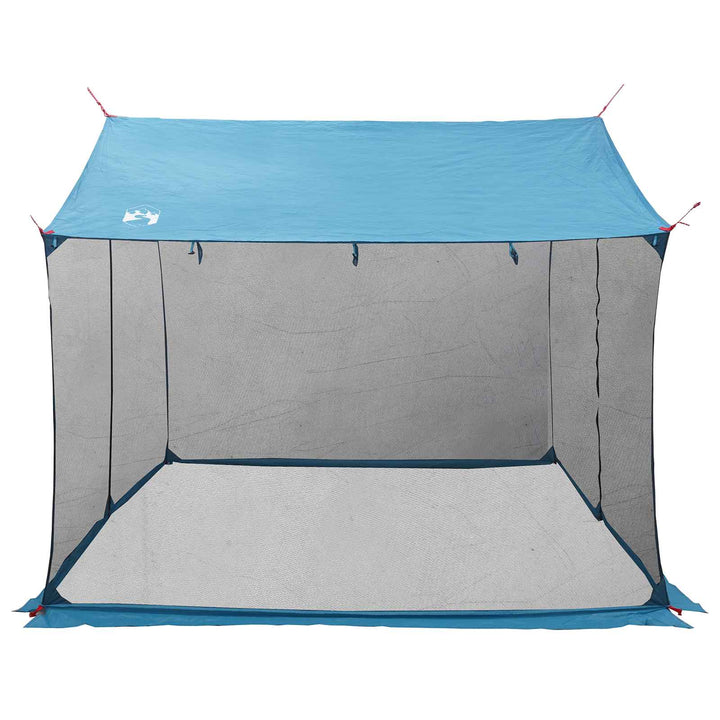 Camping tarp med mesh vægge Blå 340 x 260 x 220 cm