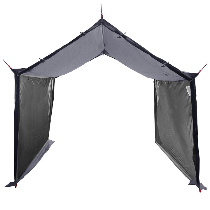 Camping tarp med mesh vægge Grå og orange 340 x 260 x 220 cm