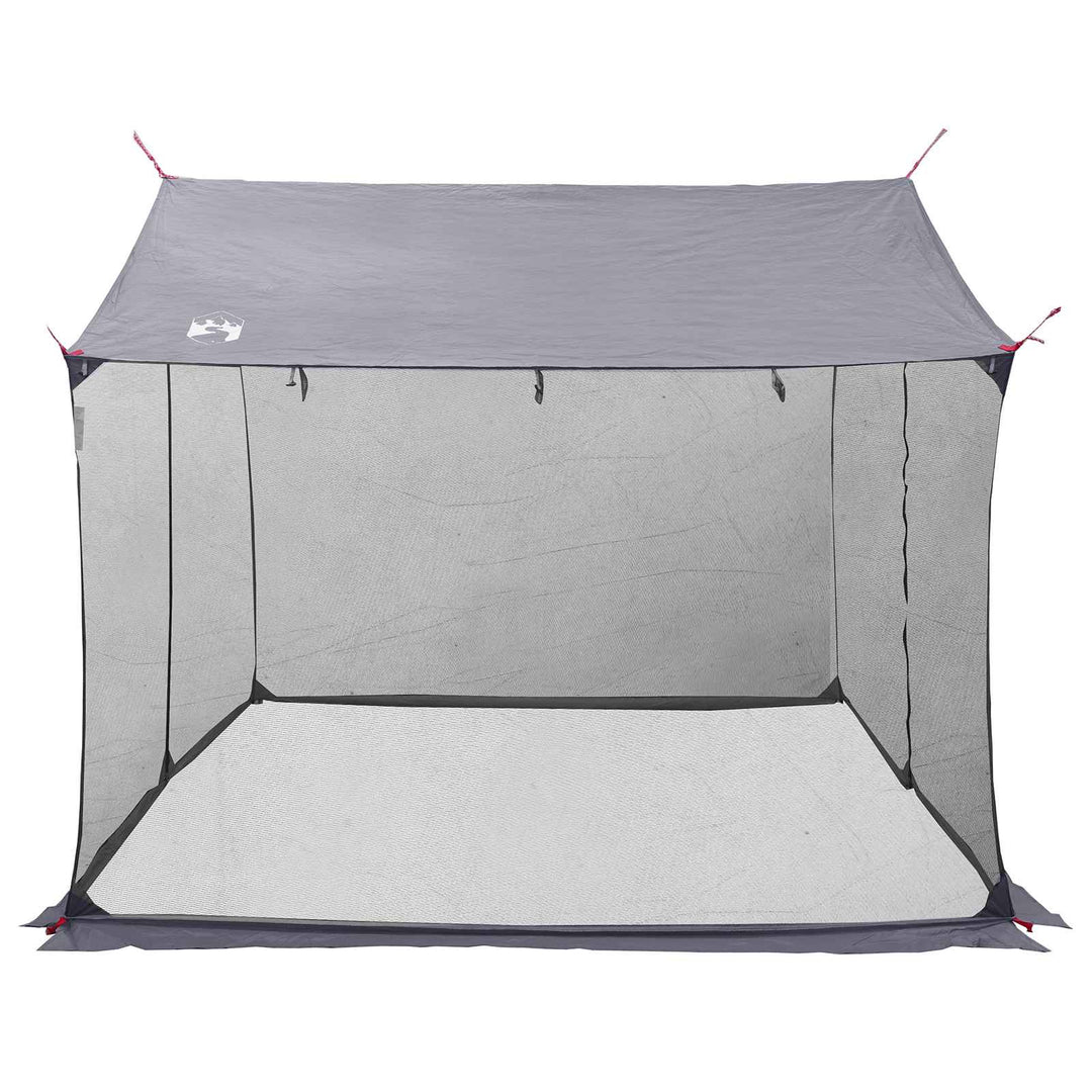 Camping tarp med mesh vægge Grå og orange 340 x 260 x 220 cm