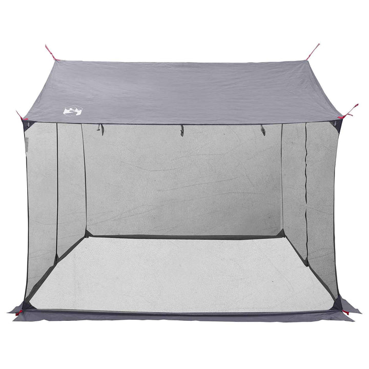 Camping tarp med mesh vægge Grå og orange 340 x 260 x 220 cm
