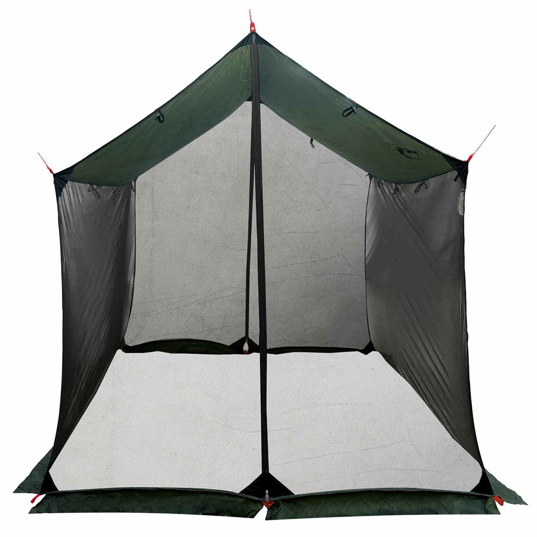 Camping tarp med mesh vægge Army Grøn 270 x 210 x 210 cm