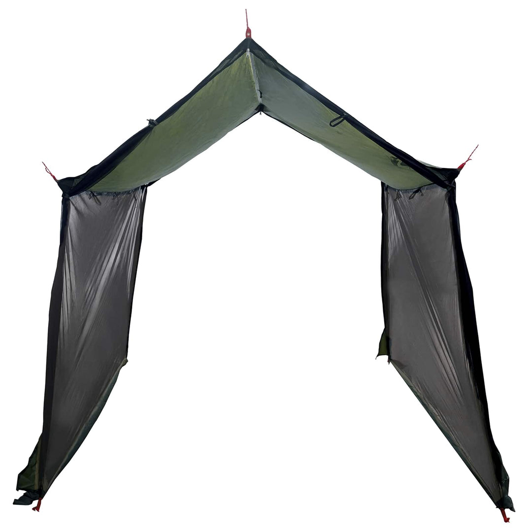 Camping tarp med mesh vægge Army Grøn 270 x 210 x 210 cm