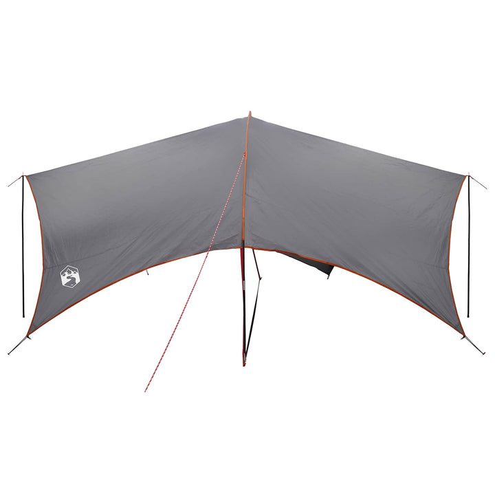 Camping tarp vandafvisende Grå og orange 550 x 400 x 230 cm