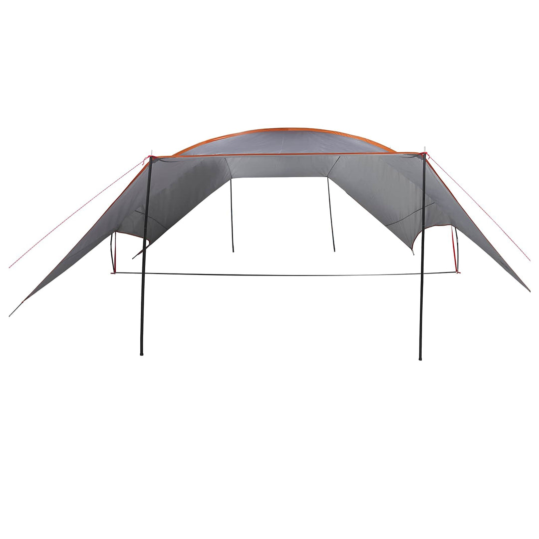 Camping tarp vandafvisende Grå og orange 695 x 580 x 200 cm