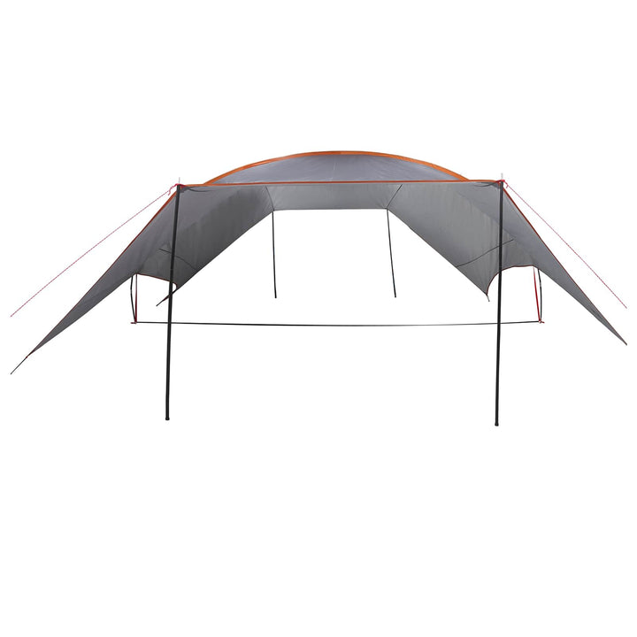 Camping tarp vandafvisende Grå og orange 695 x 580 x 200 cm