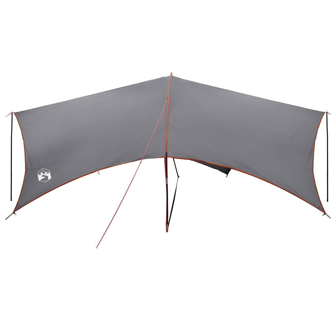 Camping tarp vandafvisende Grå og orange 695 x 580 x 200 cm