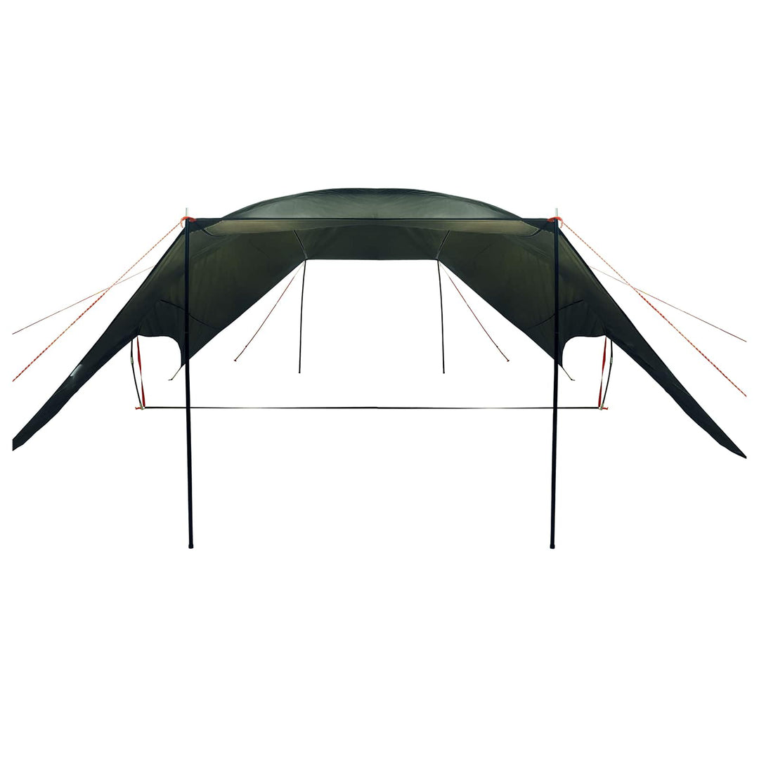 Camping tarp vandafvisende Army Grøn 695 x 580 x 200 cm