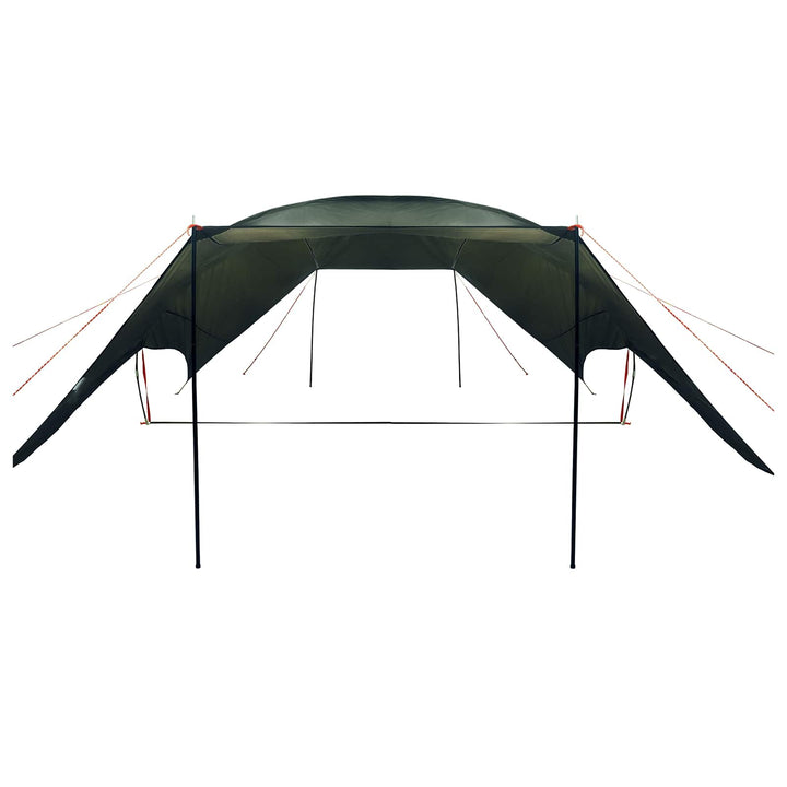 Camping tarp vandafvisende Army Grøn 695 x 580 x 200 cm