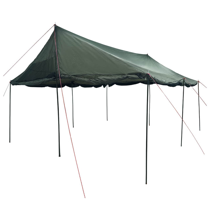 Familietelt Army grøn 600 x 400 x 268 cm Polyester og Stål