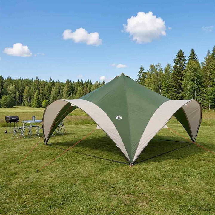 Party Tent med tag Grøn 500 x 500 x 350 cm Polyester og Stål