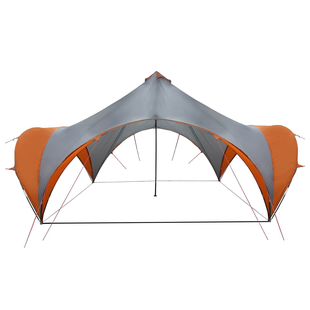 Party Tent Grå og orange 500 x 500 x 350 cm Polyester og Stål
