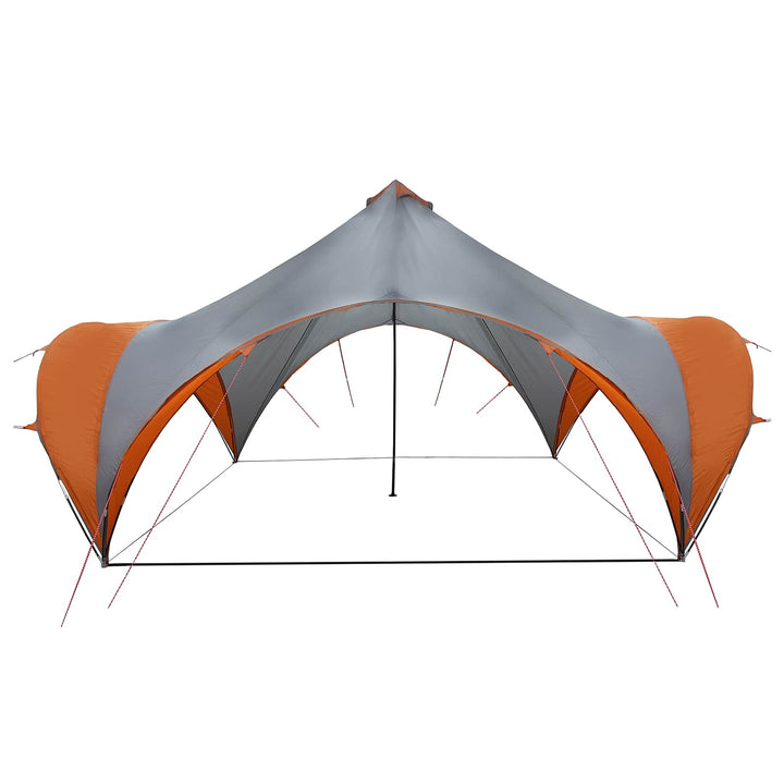 Party Tent Grå og orange 500 x 500 x 350 cm Polyester og Stål