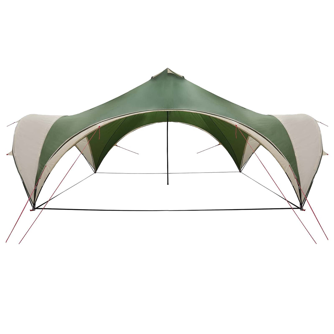 Party Tent med tag Grøn 600 x 600 x 400 cm Polyester og Stål