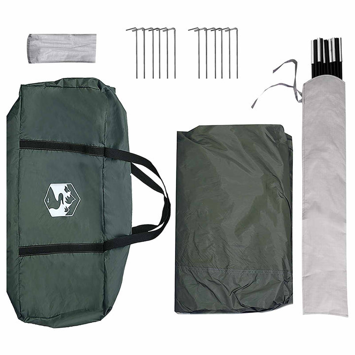 Party Tent Army grøn 400 x 400 x 320 cm Polyester og Stål