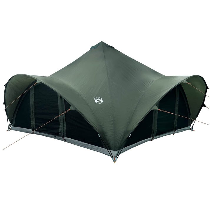 Tipi telt med tag Army grøn 18-Personer Polyester og Stål