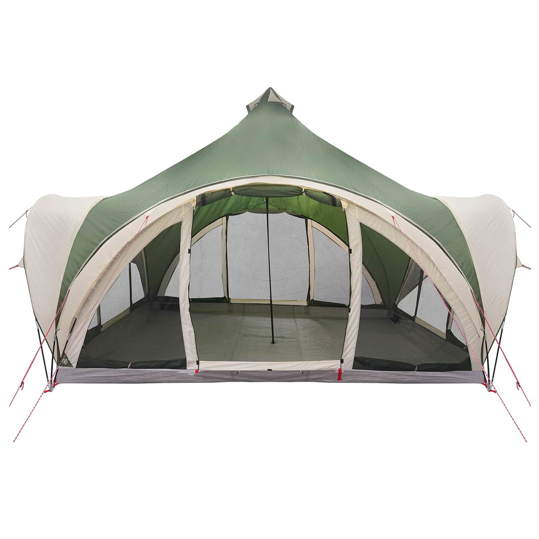 Tipi telt med tag Grøn 6-personers Polyester og Stål
