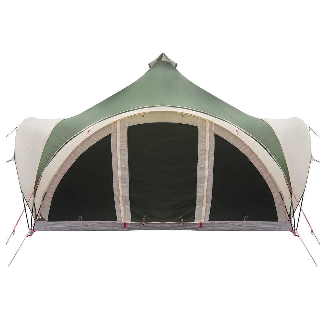 Tipi telt med tag Grøn 6-personers Polyester og Stål