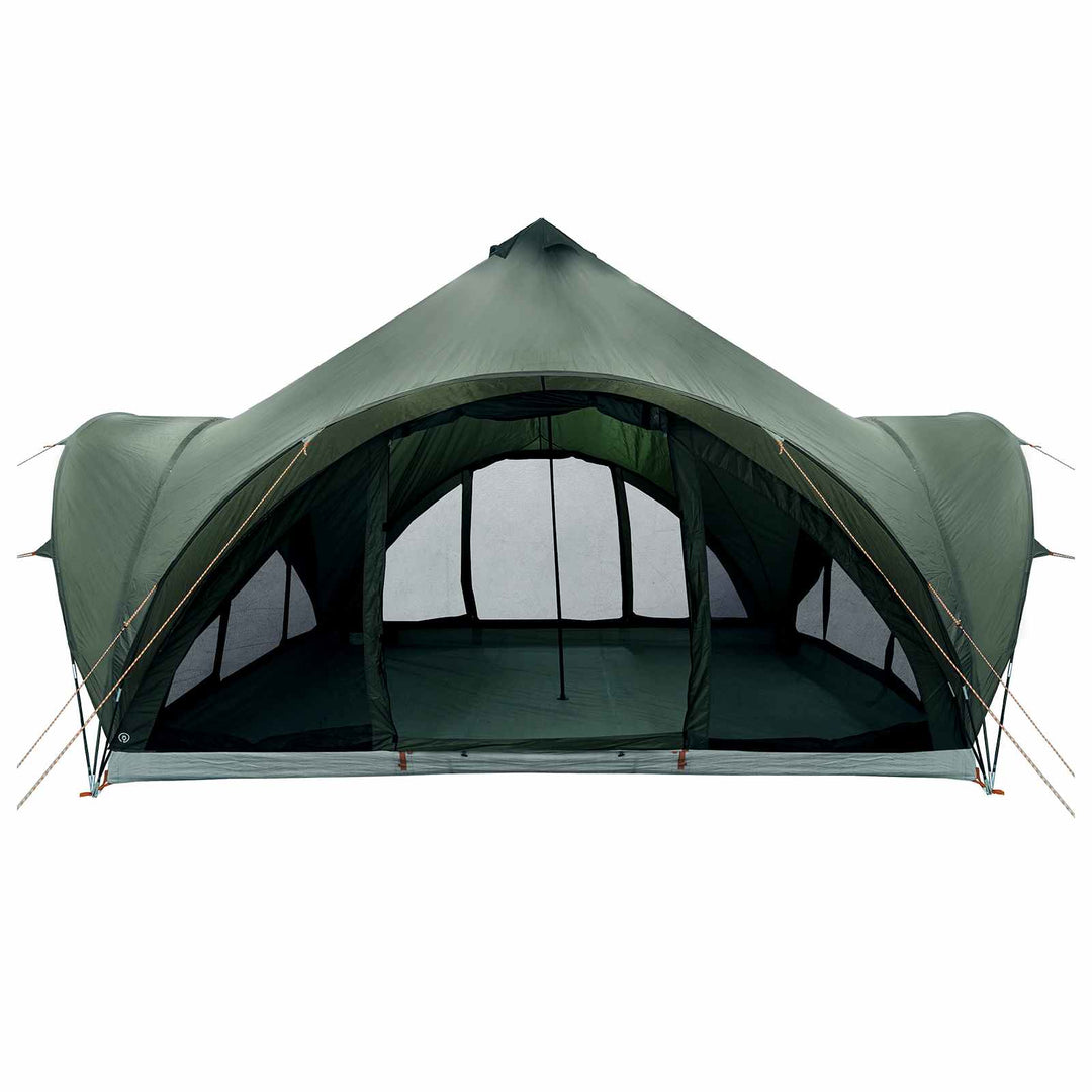 Tipi telt med tag Army grøn 6-personers Polyester og Stål