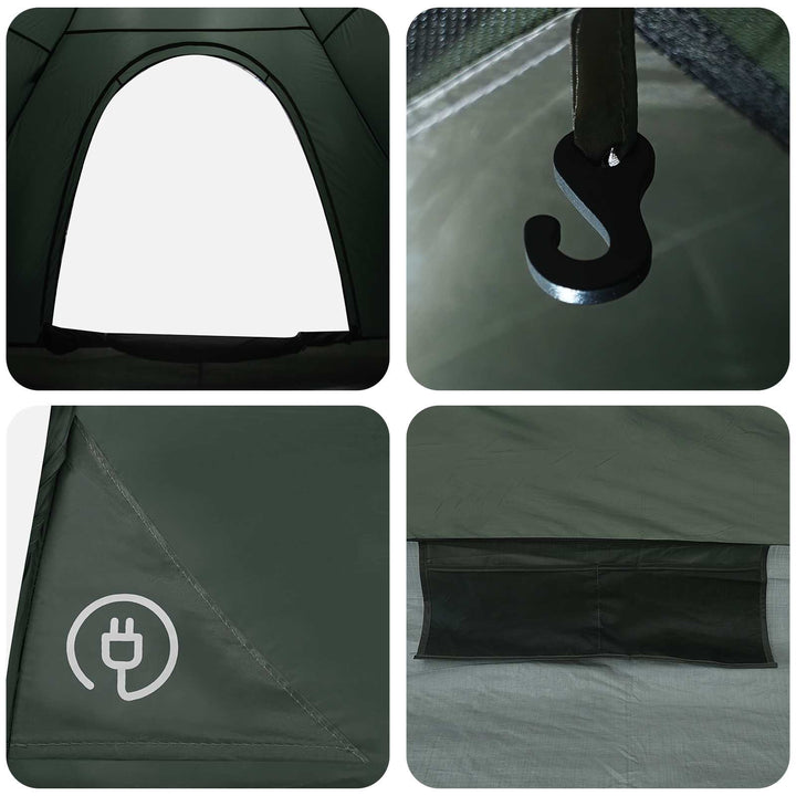 Camping telt med tag Army Grøn 190 x 140 x 105 cm