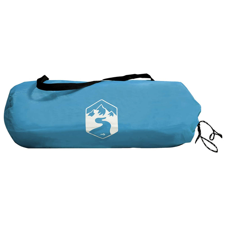 Camping telt med tag med luftventil Blå 275 x 215 x 125 cm