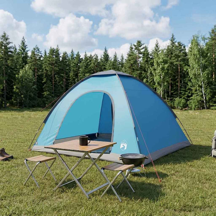 Camping telt med tag med luftventil Blå 275 x 215 x 125 cm