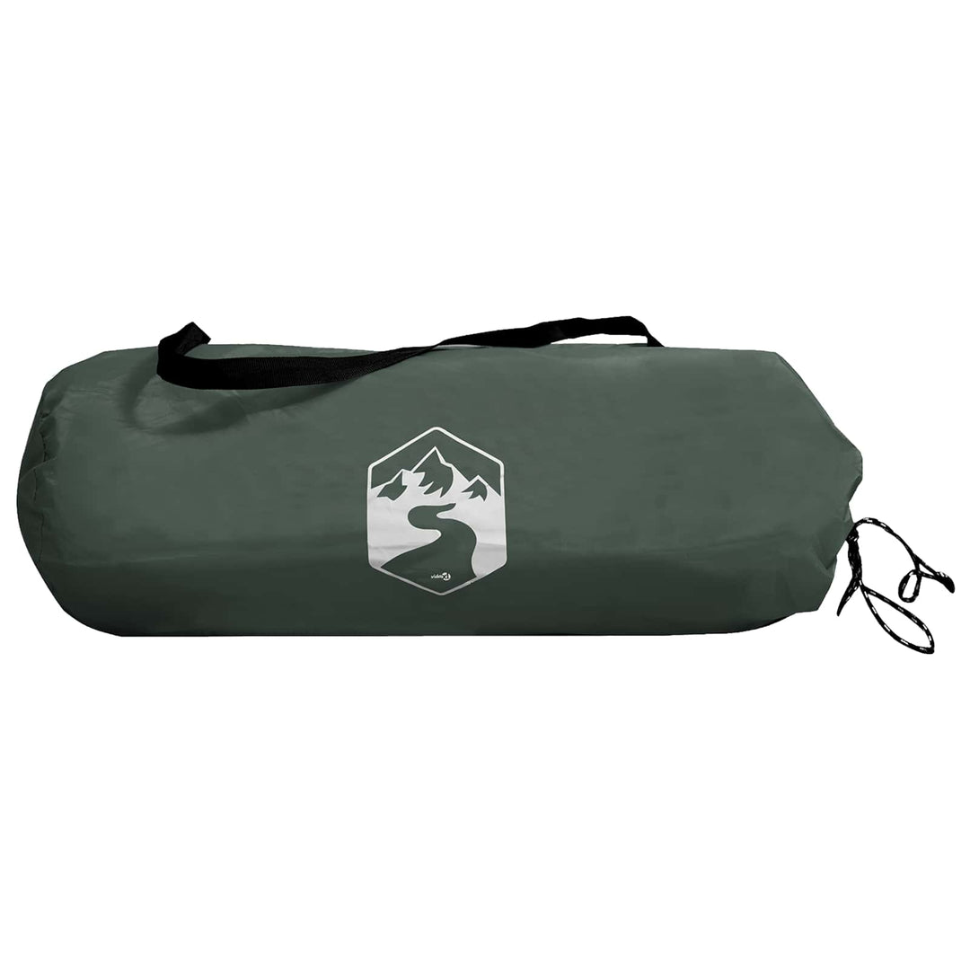 Camping telt med tag Army Grøn 275 x 215 x 125 cm