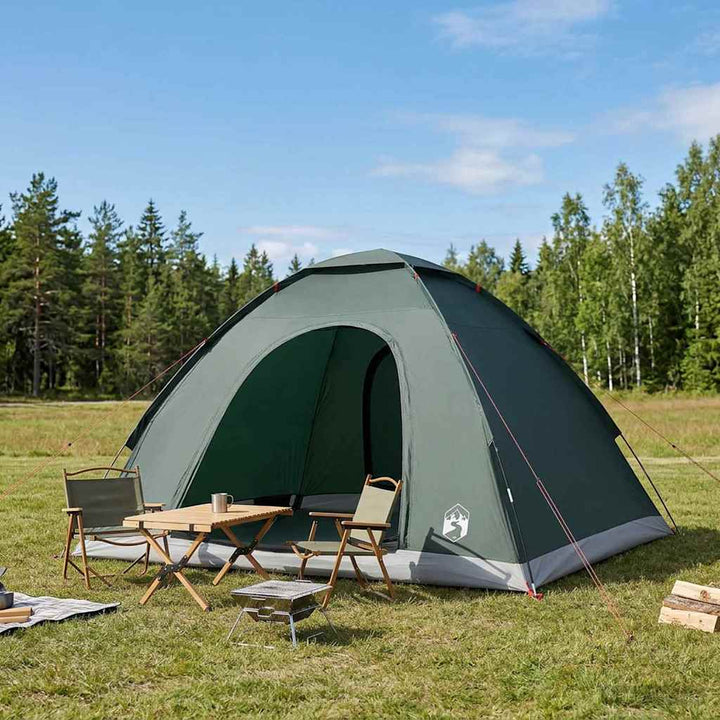 Camping telt med tag Army Grøn 275 x 215 x 125 cm